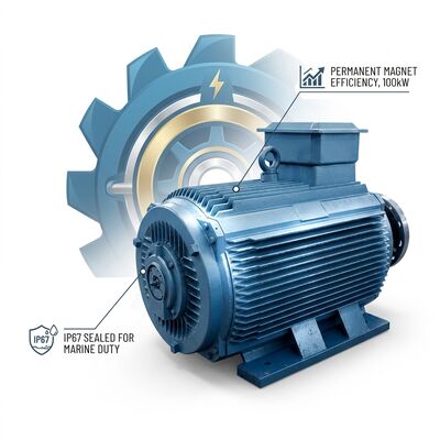 Bon prix 100kW Marine Permanent Magnet Generator IP67 Corrosion Resistant Direct Drive en ligne