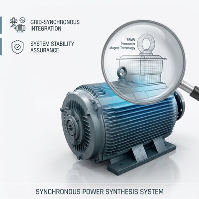 Bon prix 75kW Permanent Magnet Generator 690V 300rpm Wind Turbine High Efficiency en ligne