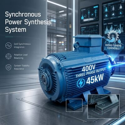 Quality 45kW Three Phase Permanent Magnet Generator 400V 600rpm Hydro Turbine Use factory